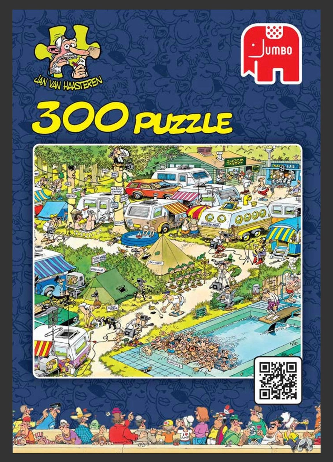 Jan van Haasteren puzzel Camping chaos, 300 stukjes, Ophalen, Minder dan 500 stukjes, Zo goed als nieuw