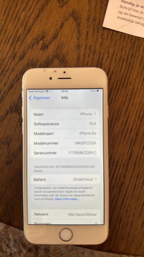 IPhone 6S, Telecommunicatie, Mobiele telefoons | Apple iPhone, Ophalen of Verzenden, Zo goed als nieuw, 64 GB, IPhone 6S