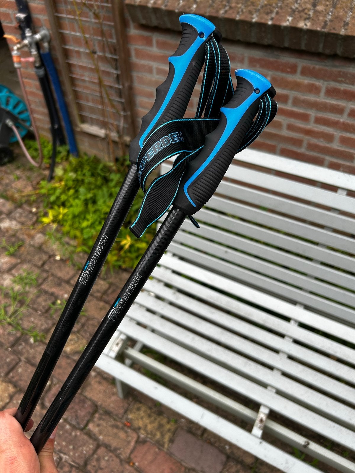 Komperdell Descent Carbon Rocksleeve Skistokken 125 cm, Overige merken, Gebruikt, Stokken, 100 tot 140 cm