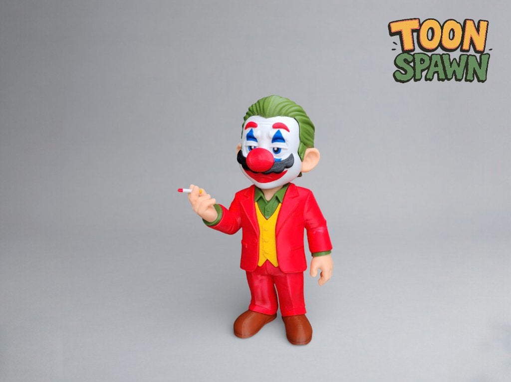 Joker Mario – Joker X Super Mario Mash‑up – 28 cm, Verzamelen, Ophalen of Verzenden, Nieuw, Overige typen