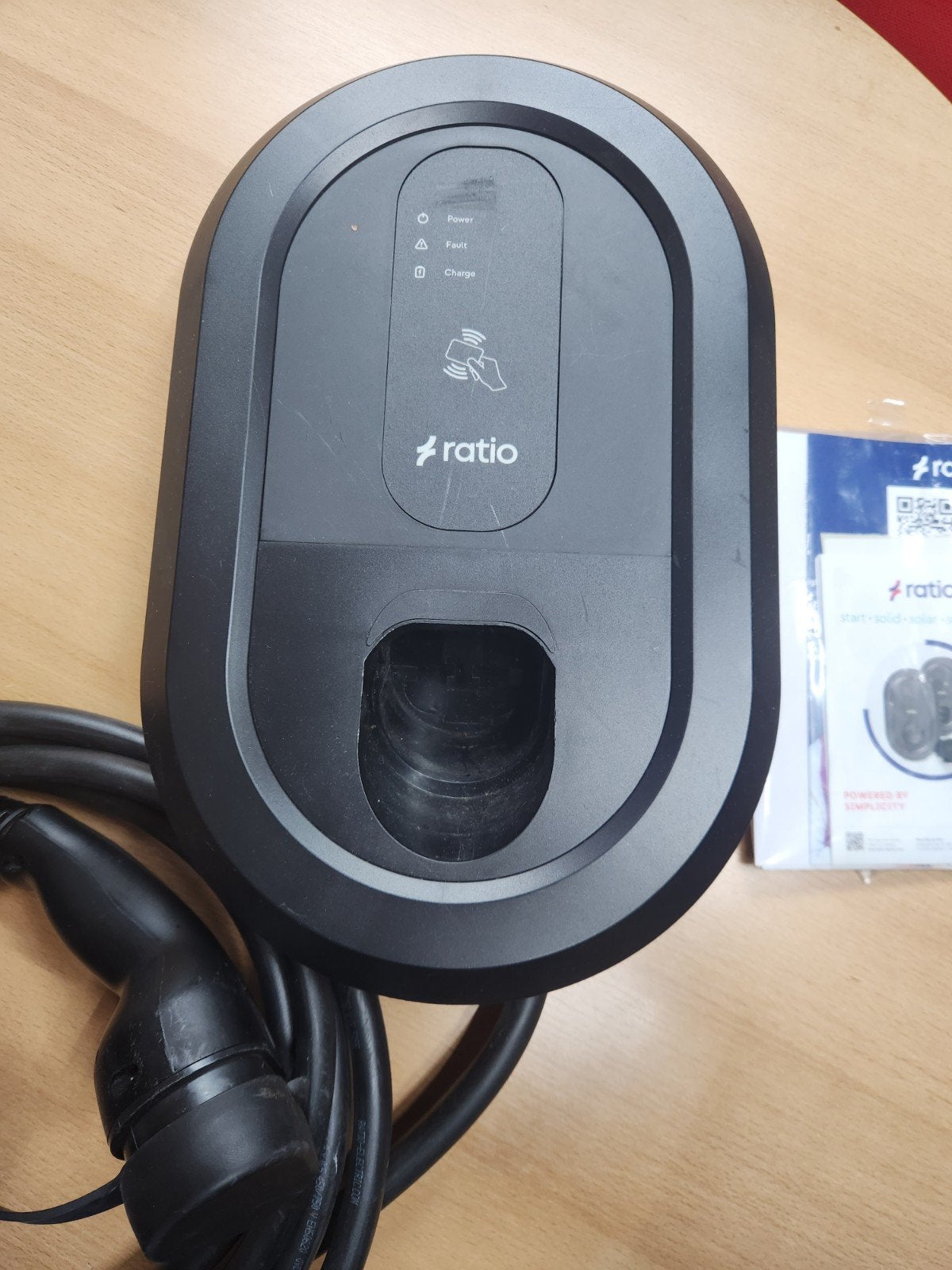 Ratio Electric io6 Laadpaal 11-22kW 5m met Laadkabel, Ophalen of Verzenden, Zo goed als nieuw, Laadpaal
