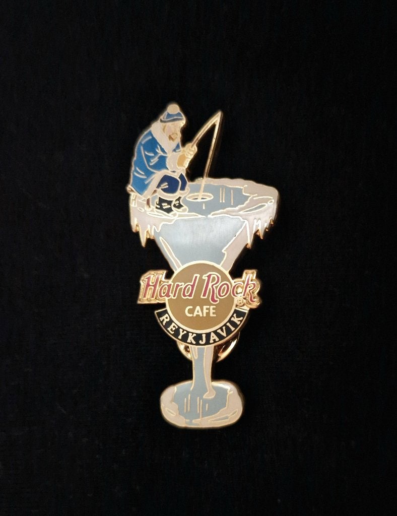 Hard rock cafe Reykavik visser in cocktailglas pin!, Ophalen of Verzenden, Zo goed als nieuw, Boek, Tijdschrift of Artikel