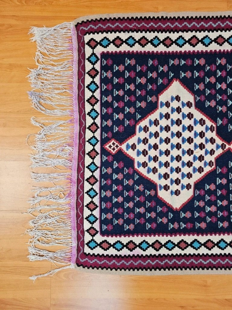 Handgewoven kelim 160/104, 150 tot 200 cm, Djt@dejuistetoon.eu, Ophalen of Verzenden, Zo goed als nieuw