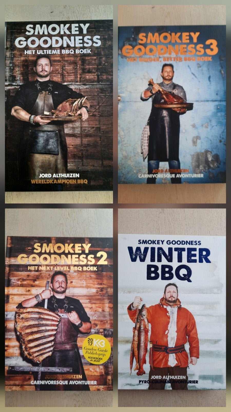 SMOKEY GOODNESS 1, 2, 3 en WinterBBQ - Jord Althuizen, Ophalen of Verzenden, Zo goed als nieuw