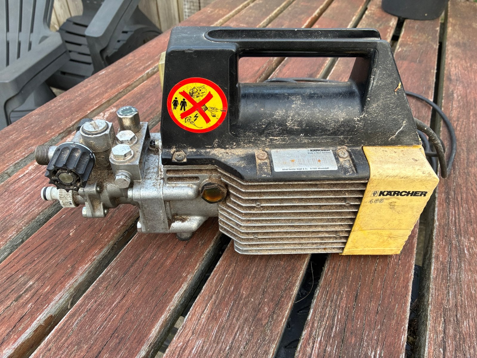Karcher 455 bouwt de druk niet op, Tuin en Terras, Ophalen, Zo goed als nieuw, Elektrisch