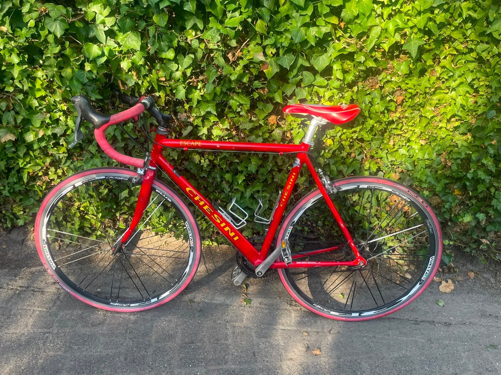 Rode Chesini racefiets aluminium frame, 28 inch, Gebruikt, Velgrem, Aluminium