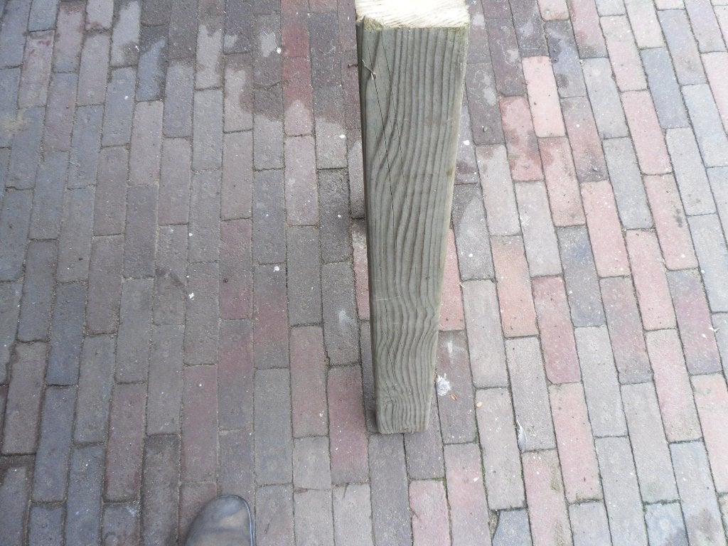 .balken 9.5 x9.5 geinpregneerd, Ophalen of Verzenden, Balk, Vuren, 50 mm of meer