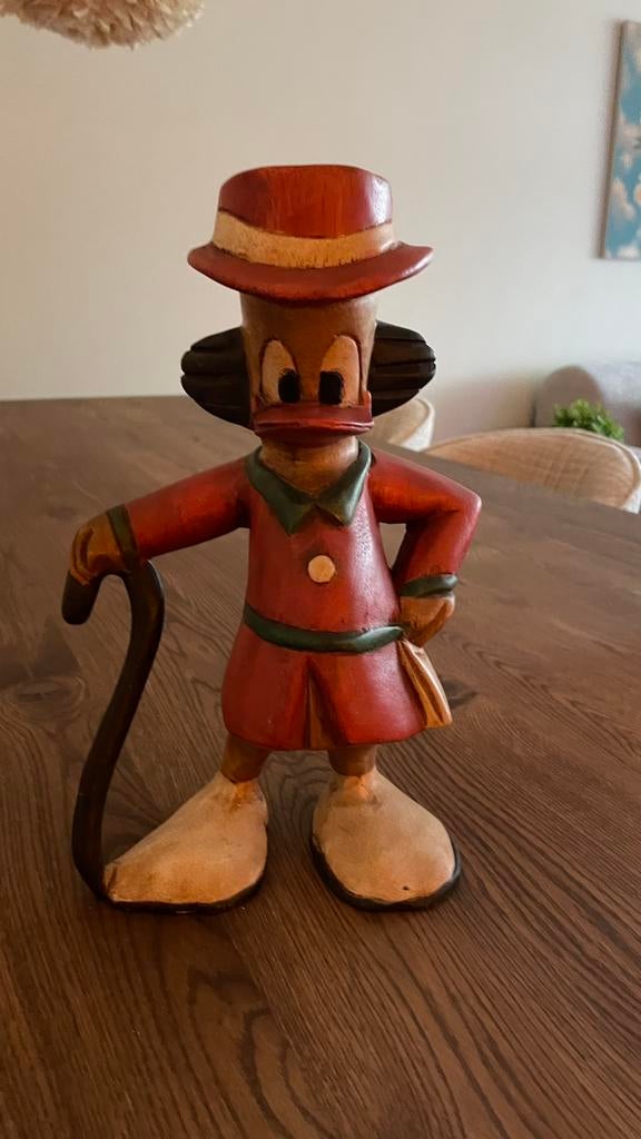 Houten Dagobert Duck, vaste prijs € 75., Huis en Inrichting, Ophalen, Zo goed als nieuw