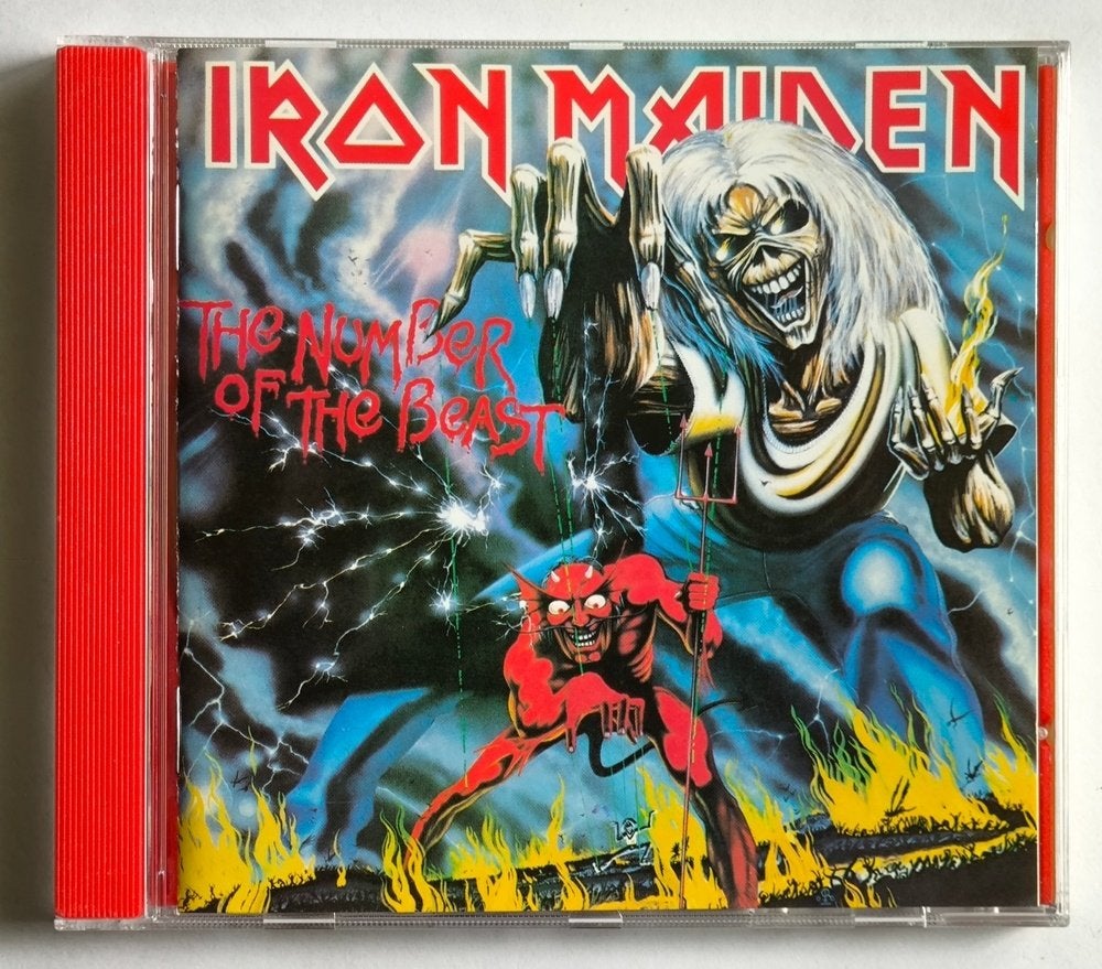 Iron Maiden - The Number Of The Beast CD reissue, Cd's en Dvd's, Heavy metal, Gebruikt, Verzenden, Reissue