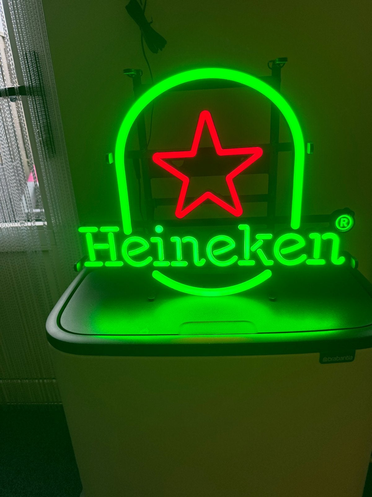 Heineken Neon LED Verlichting - Zo goed als nieuw, Verzamelen, Ophalen of Verzenden, Zo goed als nieuw, Lichtbak of (neon) lamp