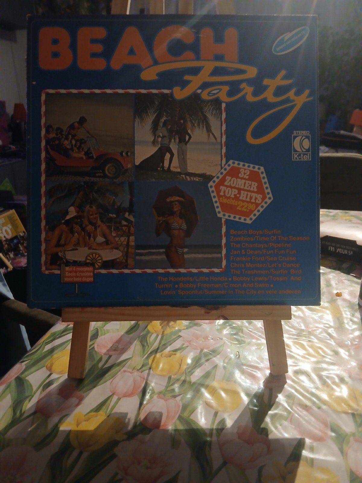 Beach Party LP - 32 Zomer Top-Hits K-tel 2 lp, LP, Gebruikt, Ophalen of Verzenden, Complilatie