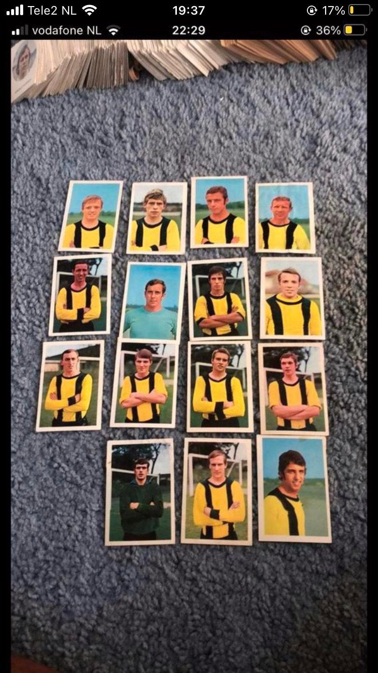Dos fc utrecht panini vanderhout 1969-1970, Ophalen of Verzenden, Gebruikt, F.C. Utrecht, Poster, Plaatje of Sticker