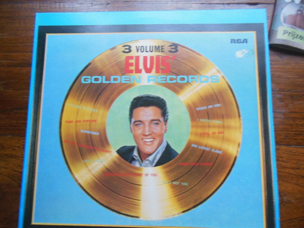 lp 3 volume 3 elvis golden records rca vinyl album rock, Gebruikt, Originele persing, Ophalen of Verzenden, Rock-'n-Roll