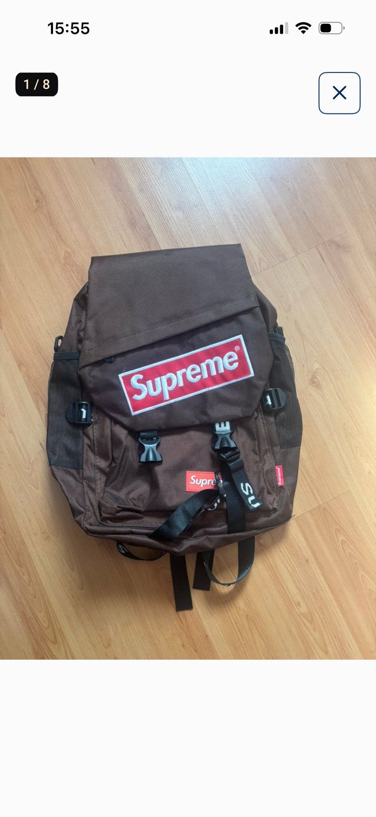 Te koop: Supreme Rugzak (Bruin) – Gloednieuw!, Ophalen of Verzenden, Zo goed als nieuw, Overige merken