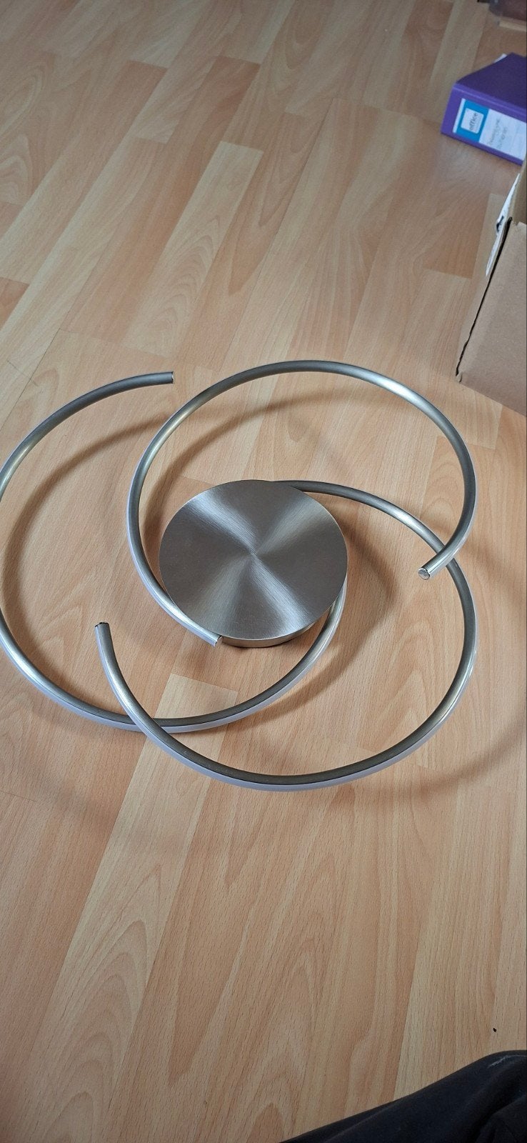Moderne LED plafondlamp spiraal design, Huis en Inrichting, Minder dan 50 cm, Modern, Spiraal design, Ophalen of Verzenden, Zo goed als nieuw