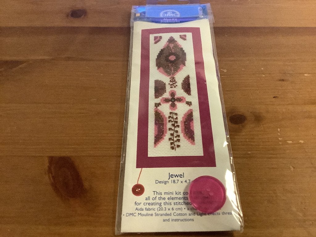 DMC mini-kit boekenlegger borduurpakket. nieuw, Hobby en Vrije tijd, Ophalen of Verzenden, Nieuw, Handborduren, Borduurpakket