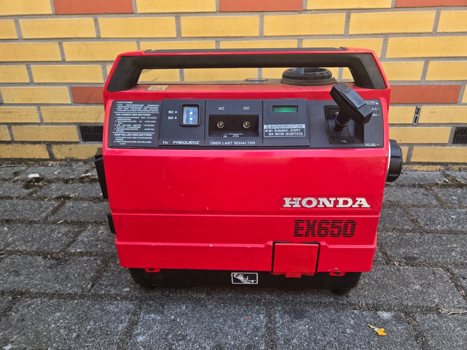 Honda EX650 Generator, Ophalen, Gebruikt, Minder dan 5 kVA, Benzine