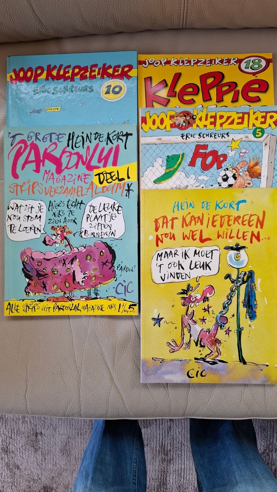 Joop Klepzeiker & Hein de Kort stripboeken (6 stuks), Meerdere stripboeken, Ophalen of Verzenden, Gelezen