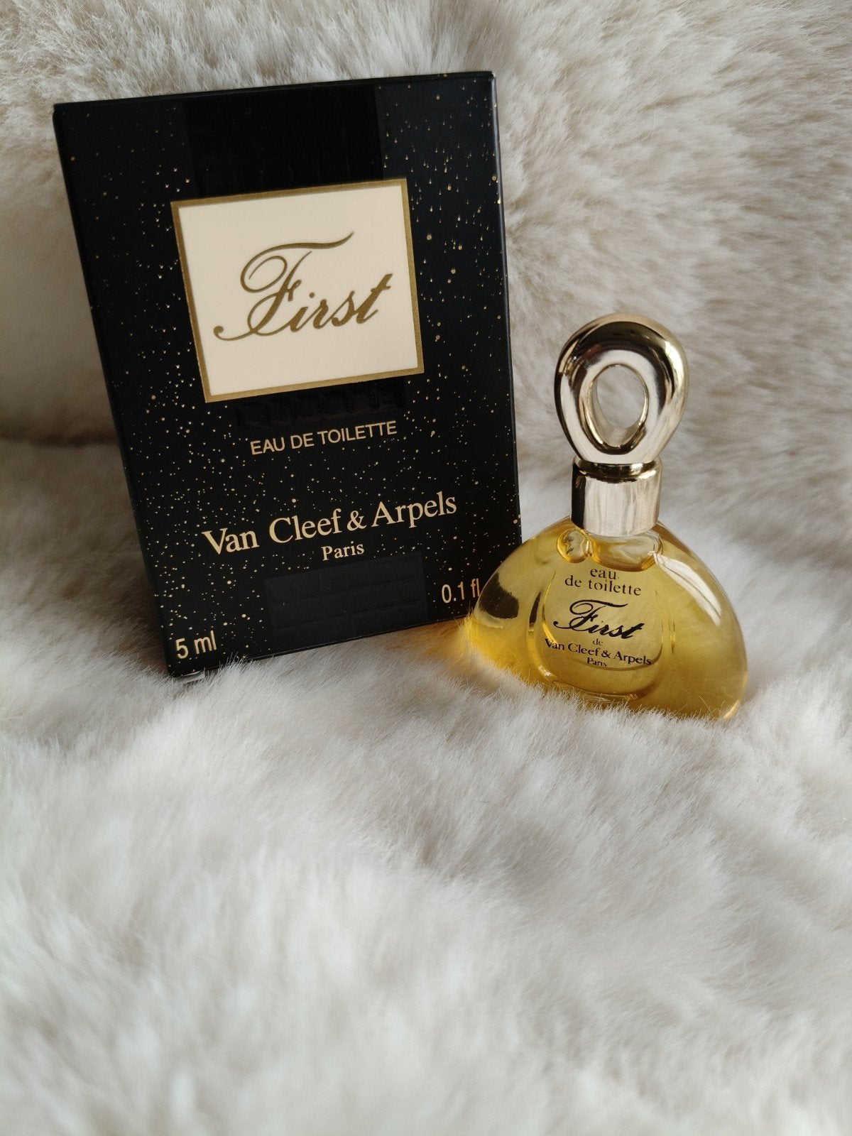 Vintage First EDT Van Cleef & Arpels miniatuur 5ml, Ophalen of Verzenden, Zo goed als nieuw