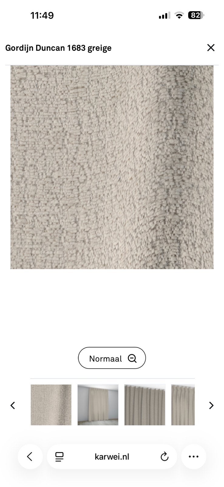 *NIEUW Karwei Duncan greige gordijnen wave plooi gelijk stel, 200 cm of meer, Nieuw, Ophalen of Verzenden, 200 cm of meer