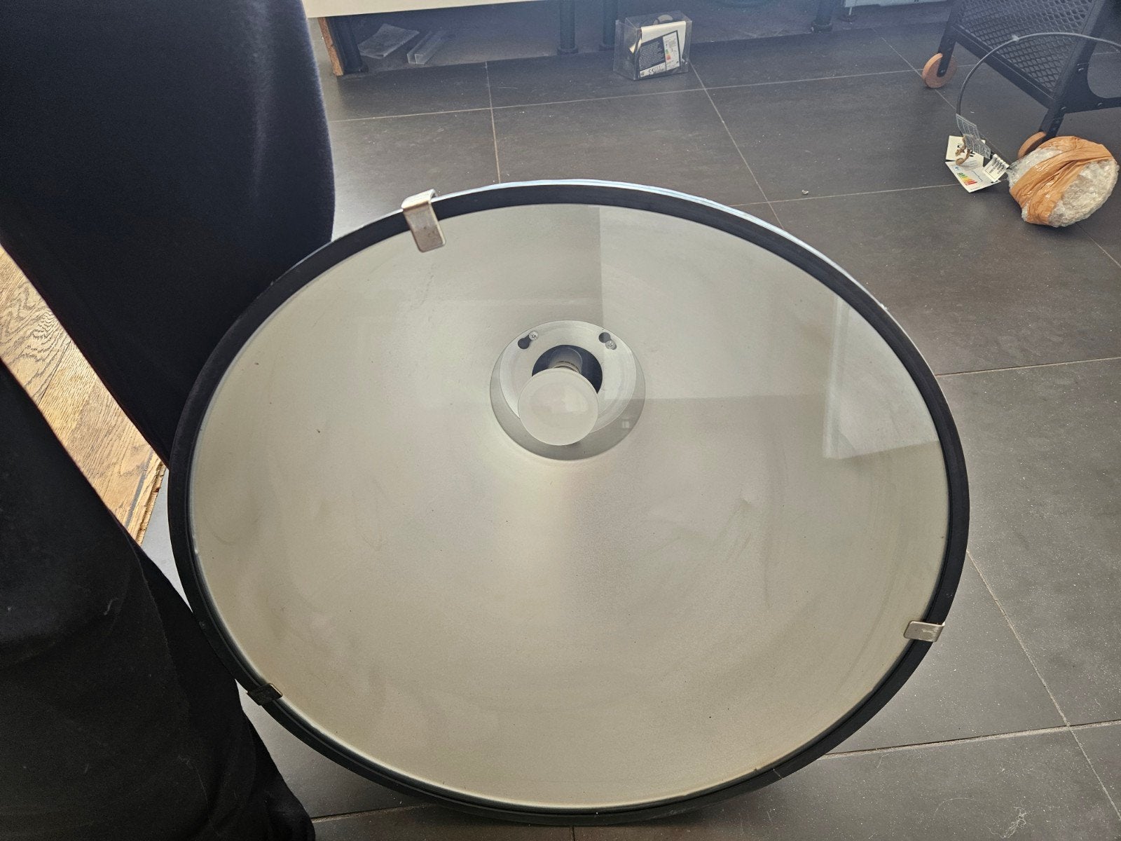 Grote Industriële Hanglamp Kwantum Hangar (Mat Zwart / Fabri, Ophalen
