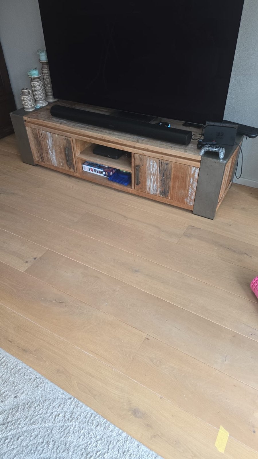 Robuuste tv meubel kast, Ophalen, Gebruikt, 150 tot 200 cm, Minder dan 100 cm
