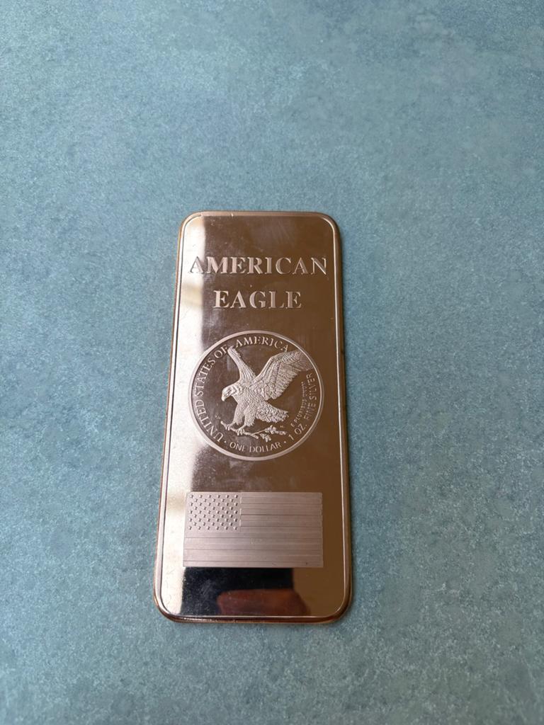 10x Koper Baar - .999 Fijn - One Pound American Eagle, Ophalen of Verzenden, Koper