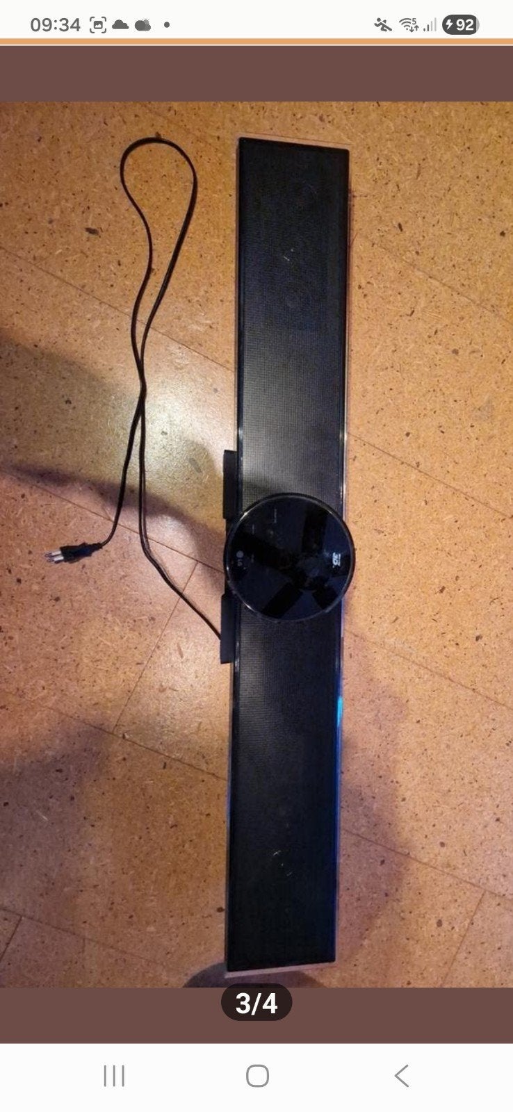 LG soundbar met draadloze subwoofer. Blueray, Ophalen, Gebruikt
