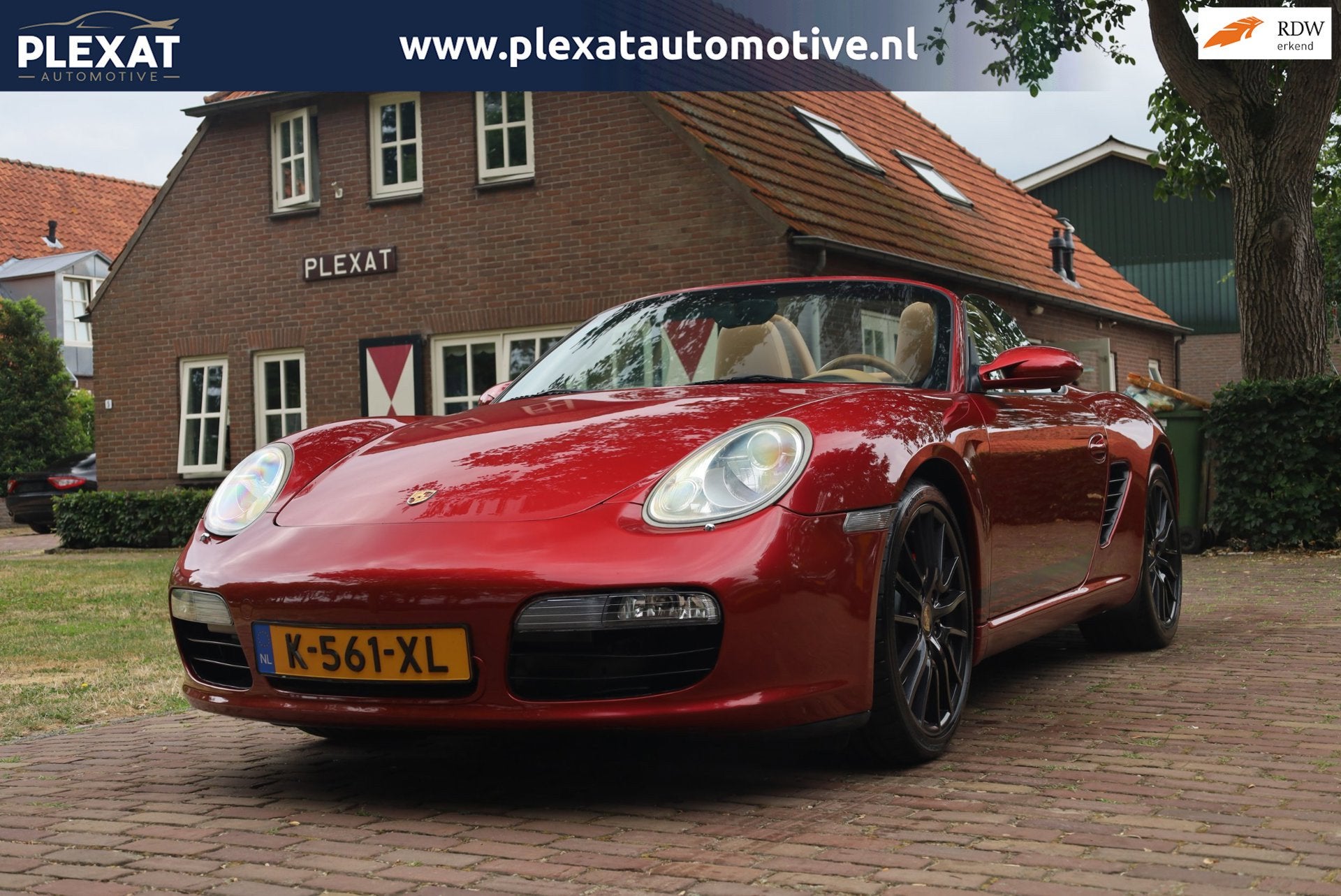 Porsche Boxster 3.4 S Aut. | Dealeronderhouden | Slechts 128, Automaat, Gebruikt, Beige, Parkeersensor