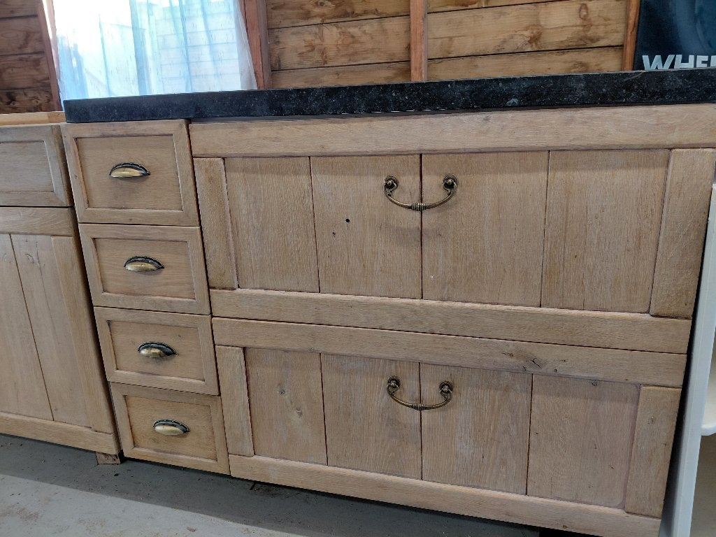 eikenhouten keuken, Ophalen, Gebruikt, Overige materialen, Bruin