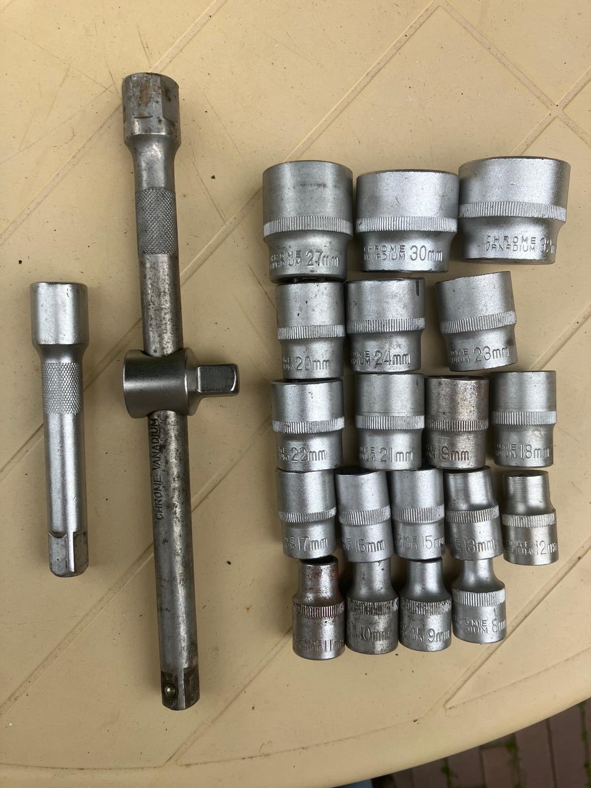 Dopsleutelsets en ratelset met bits, Ophalen of Verzenden, Gebruikt, Gereedschapsset, Overige merken