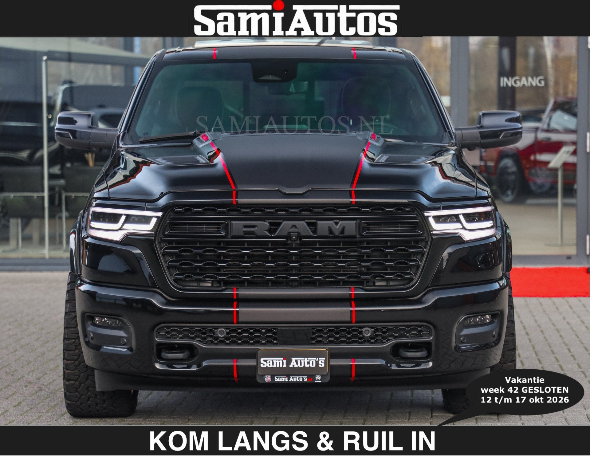 Dodge Ram LIMITED 2027 5.7 V8 HEMI | €79950,- excl excl |, Auto's, Automaat, Dealer onderhouden, 5654 cc, Met garantie (alle)