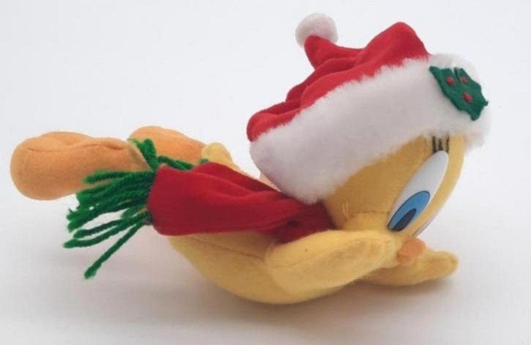 Tweety Looney Tunes Kerst knuffeltje ca. 20cm lang, Ophalen of Verzenden, Looney Tunes, Zo goed als nieuw, Beeldje of Figuurtje