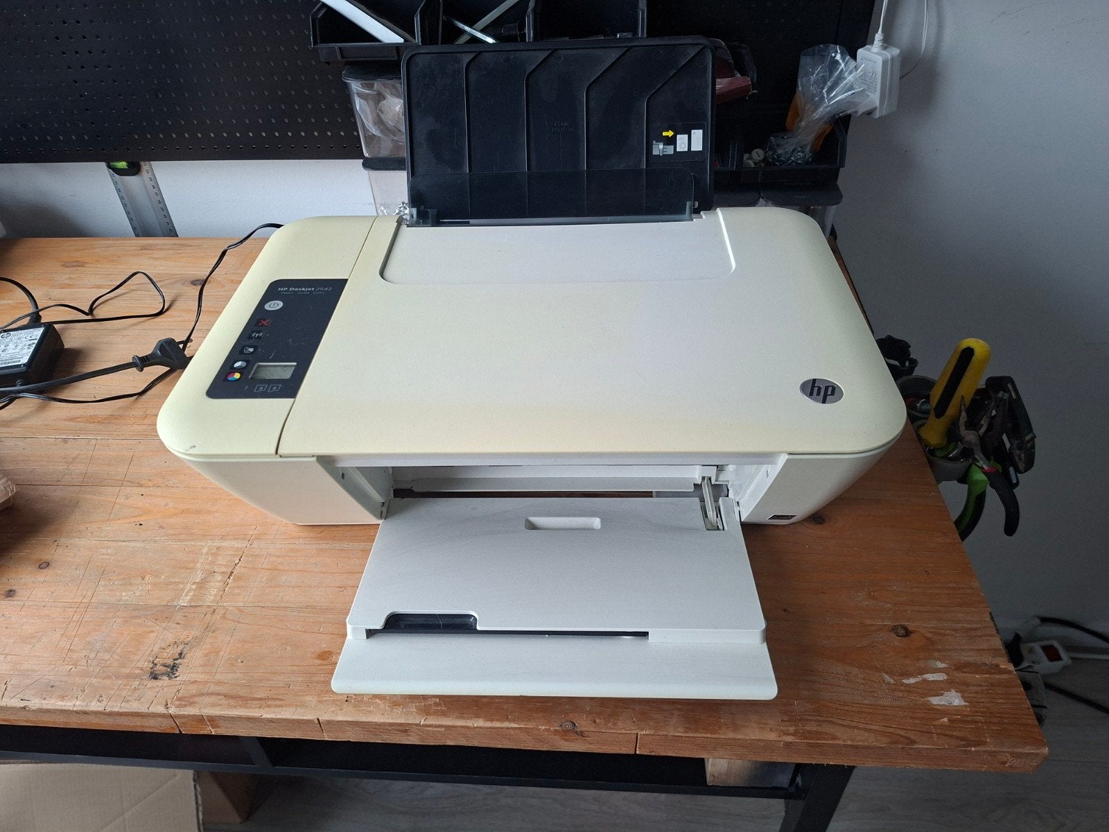 HP Deskjet 2542 all-in-one printer – werking niet getest, Kleur printen, Gebruikt, Inkjetprinter, All-in-one