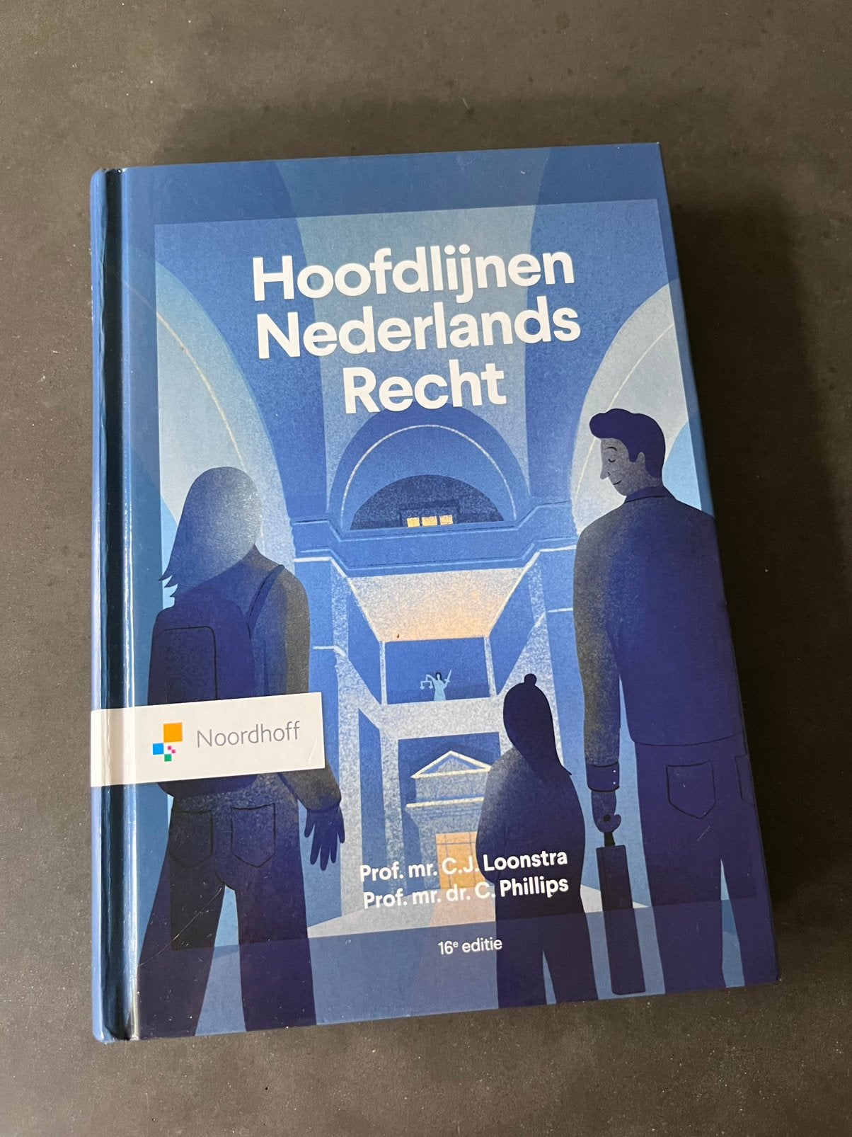 Hoofdlijnen Nederlands Recht, Boeken, Studieboeken en Cursussen, C.J. Loonstra; C. Phillips, Zo goed als nieuw, Alpha, HBO