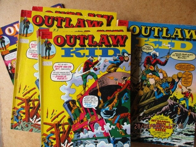 adv4718 outlaw kid, Boeken, Eén stripboek, Ophalen, Gelezen