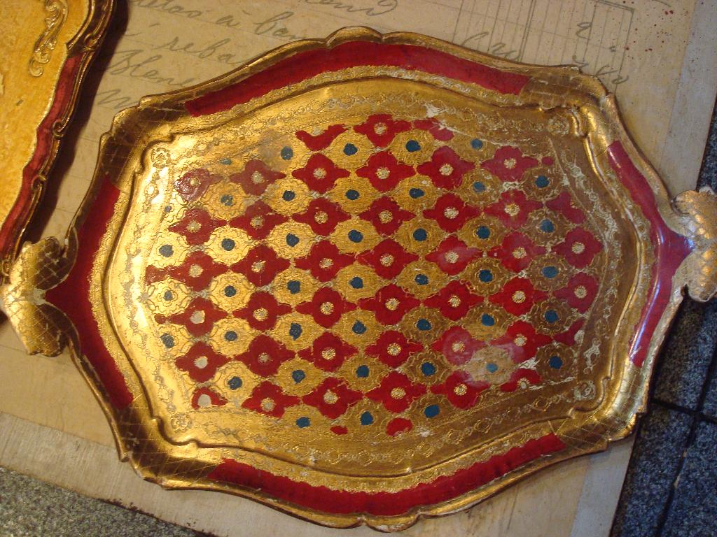 ovaal venetiaans dienblad, Ophalen of Verzenden