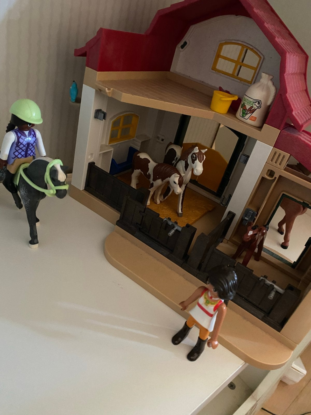 Playmobil Paardenstal met Figuren en Paarden, Ophalen of Verzenden, Gebruikt, Jongen of Meisje