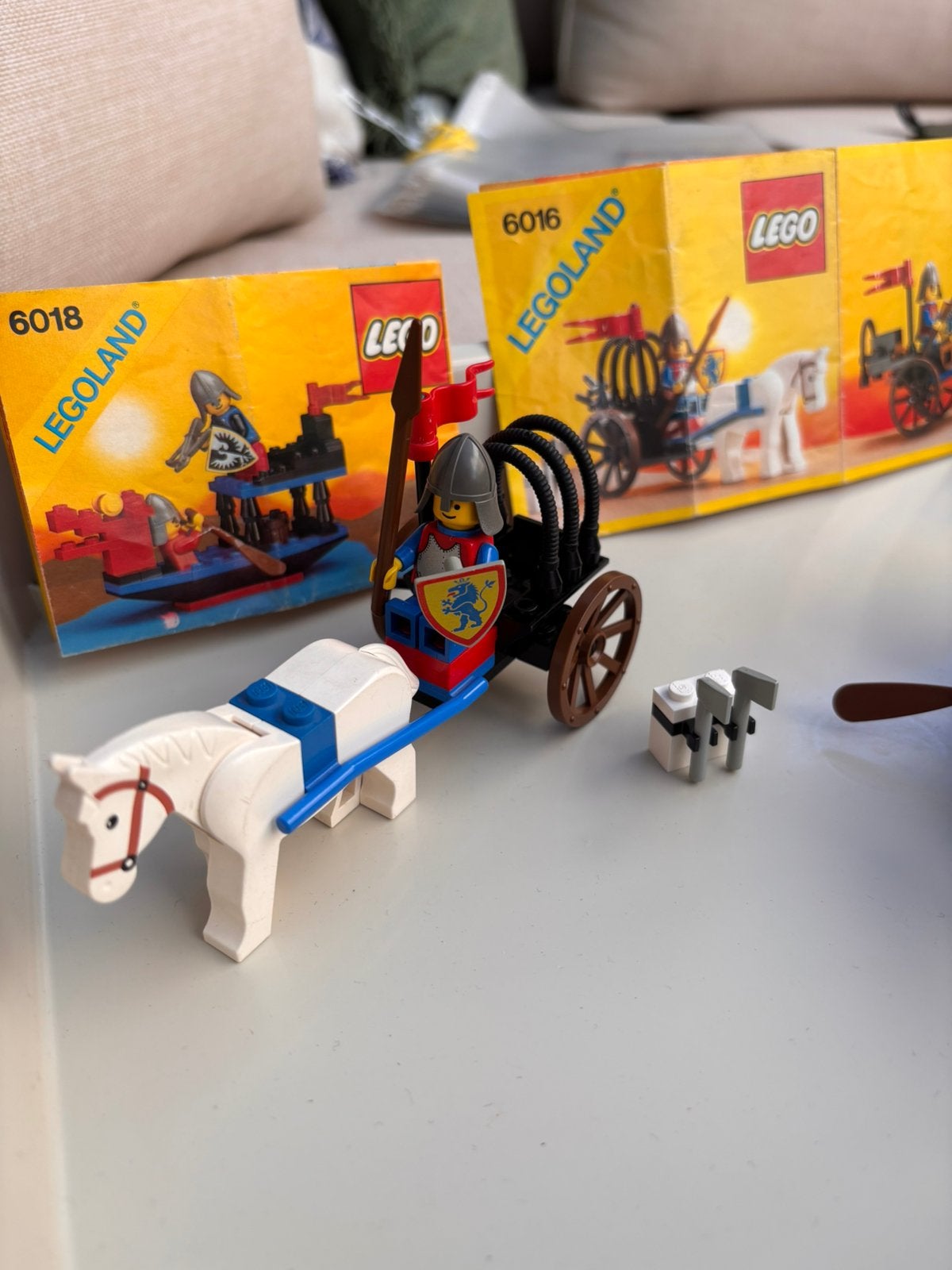 Legoland lego ridders 6018 + 6016 compleet, Ophalen of Verzenden, Zo goed als nieuw