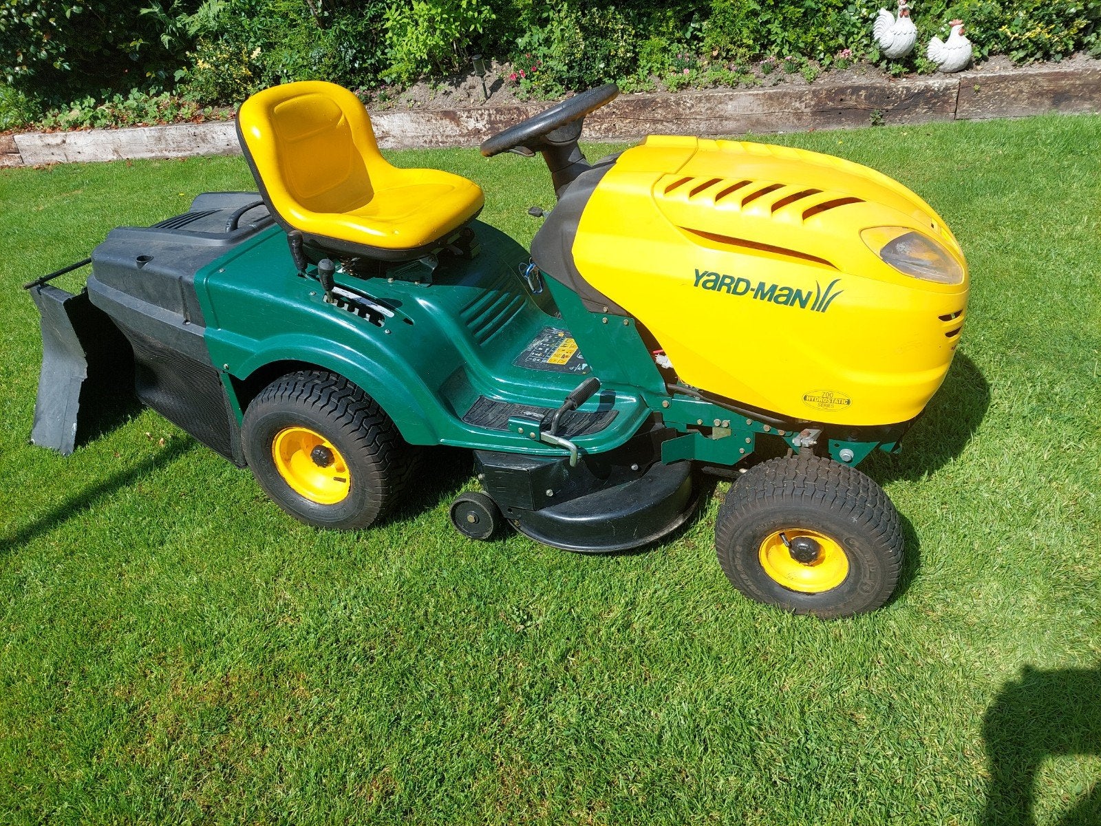 Yard-Man Zitmaaier, Tuin en Terras, Cirkelmaaier, Gebruikt, Ophalen of Verzenden, Opvangbak