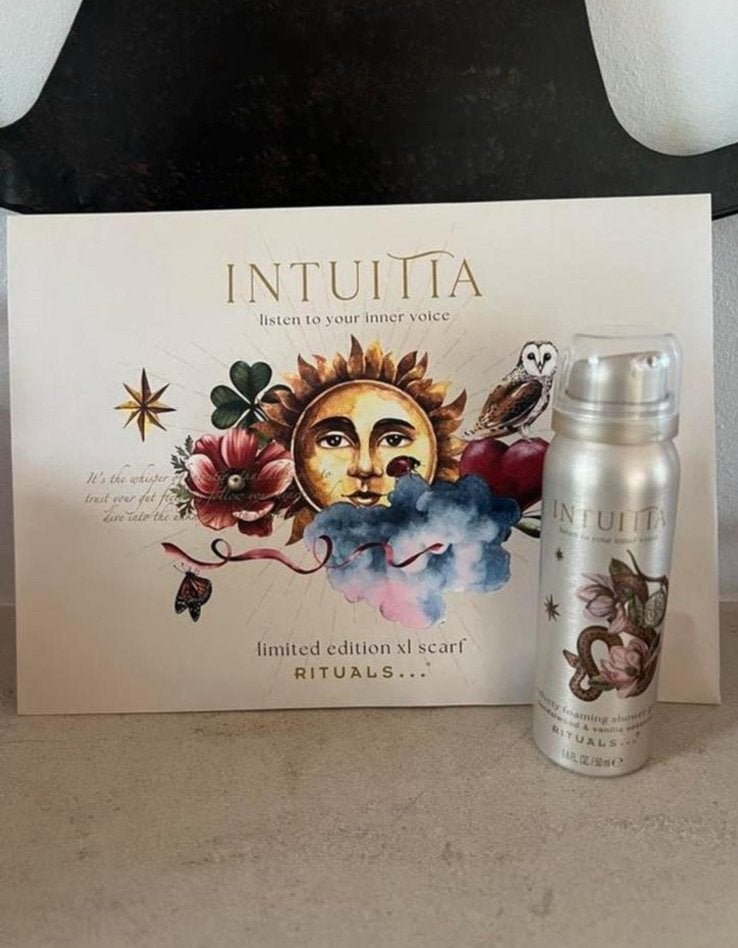 Rituals INTUITIA Foam 50 ml & Sjaal 90 x 90 cm 🦉🤩🎁 nieuw!, Ophalen of Verzenden, Nieuw, Bad & Douche
