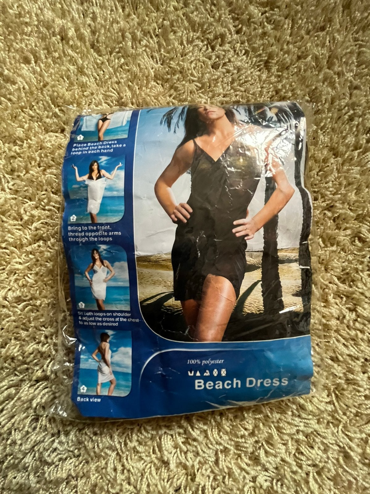 Multiway beach dress/pareo zwart one size nieuw, Ophalen of Verzenden, Nieuw, Zwart, Overige typen