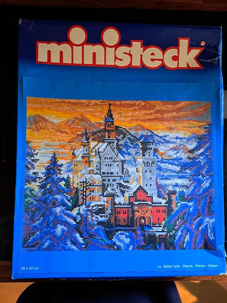 Ministeck kasteel NEUSCHWANSTEIN ca 10.000 delen, Ophalen of Verzenden, Zo goed als nieuw, Box-set
