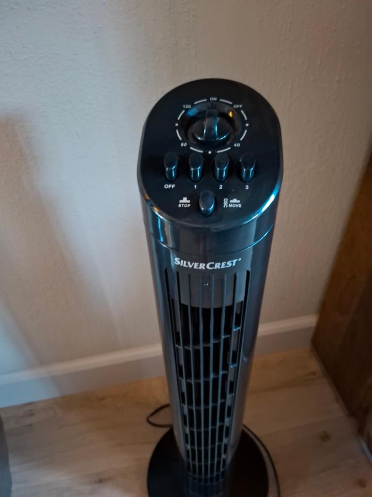 SilverCrest Torenventilator STV 50 A1 - Zwart, Ophalen of Verzenden