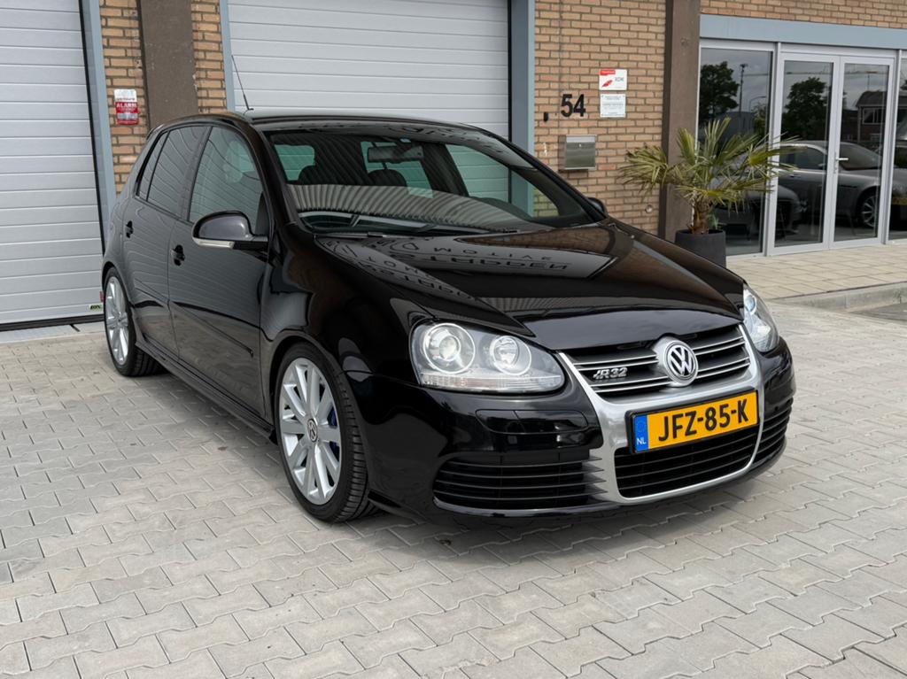 Volkswagen Golf R32 3.2 4-Motion DSG | Vol leer| PDC | Clima, Auto's, Volkswagen, Zwart, 3189 cc, Automatische klimaatregeling