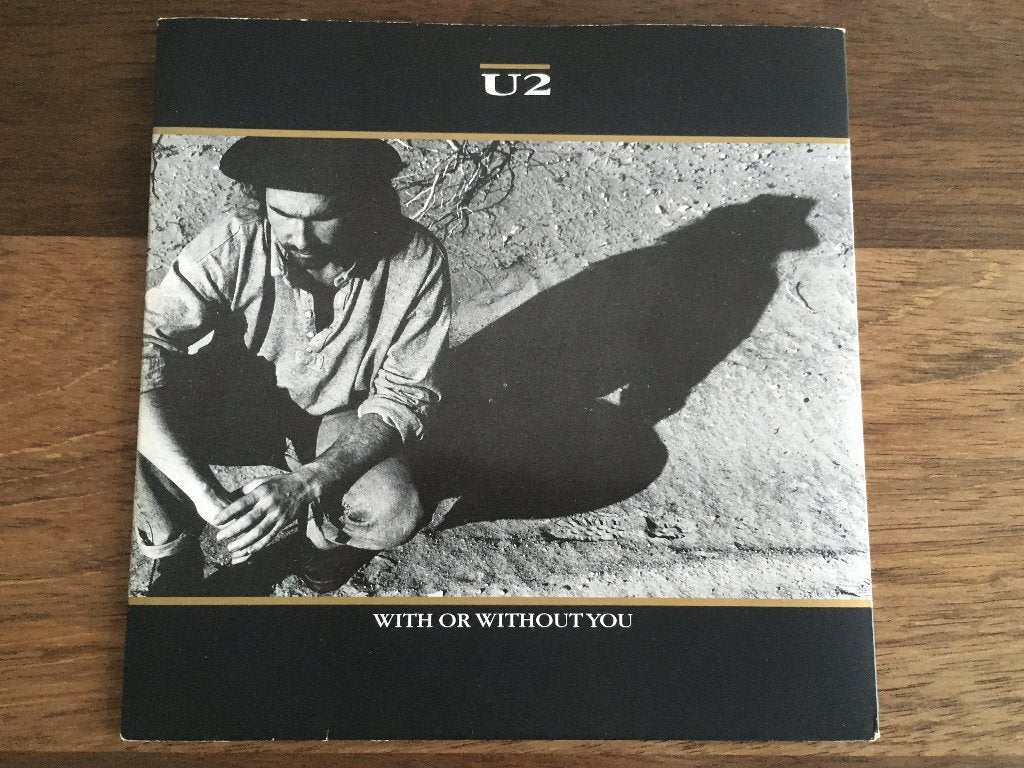 Vinyl Single U2 With Or Without You, Gebruikt, Originele persing, 7 inch, Ophalen of Verzenden