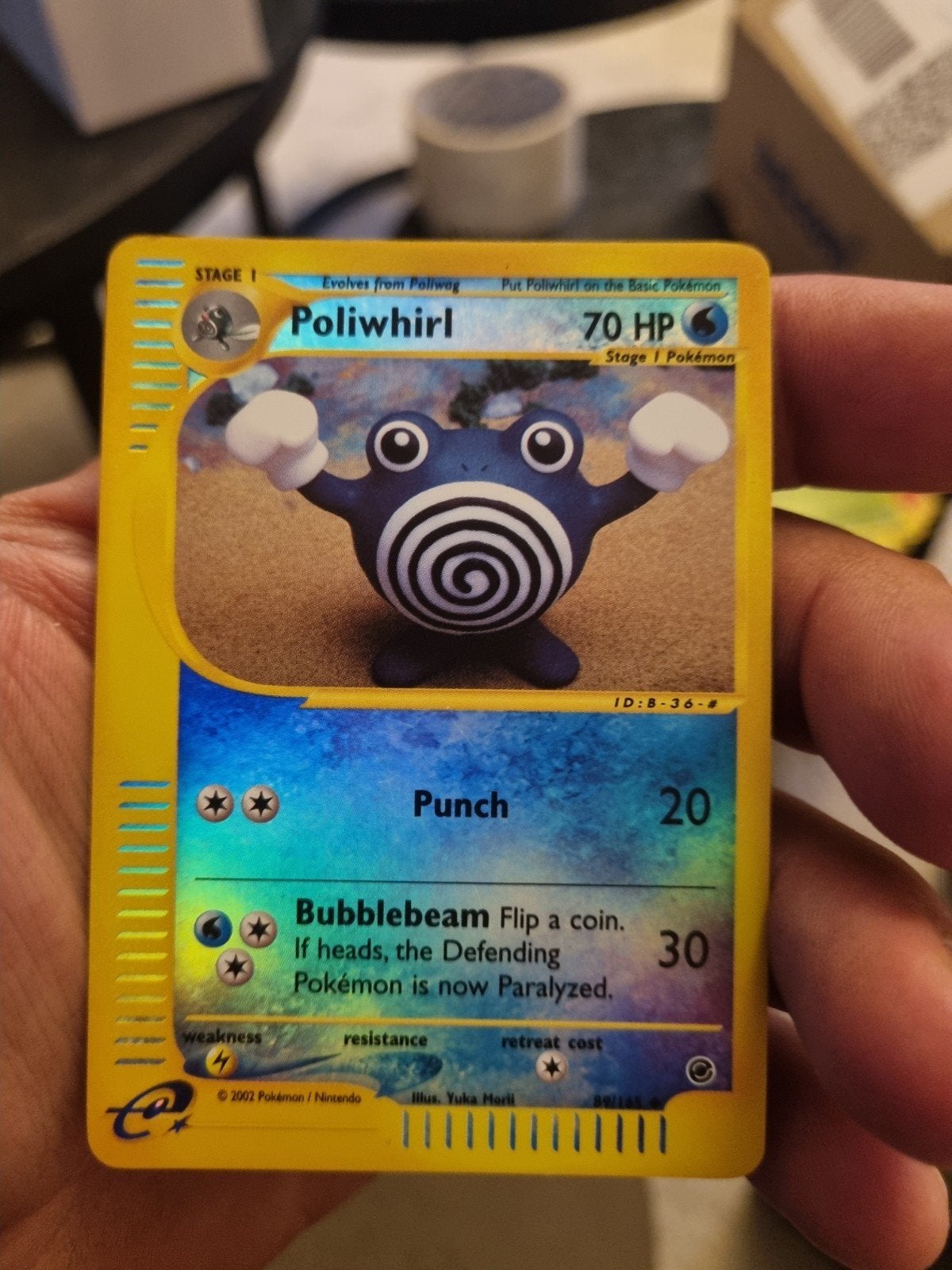 POLIWHIRL 89/165 , EXPEDITION BASE SET REVERSE HOLO ! € 45, Hobby en Vrije tijd, Ophalen of Verzenden, Zo goed als nieuw, Losse kaart