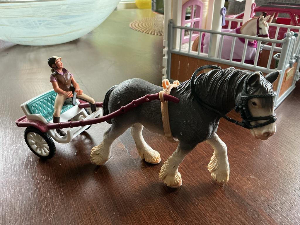 Schleich paard met wagen en ruiter, Ophalen, Zo goed als nieuw, Jongen of Meisje