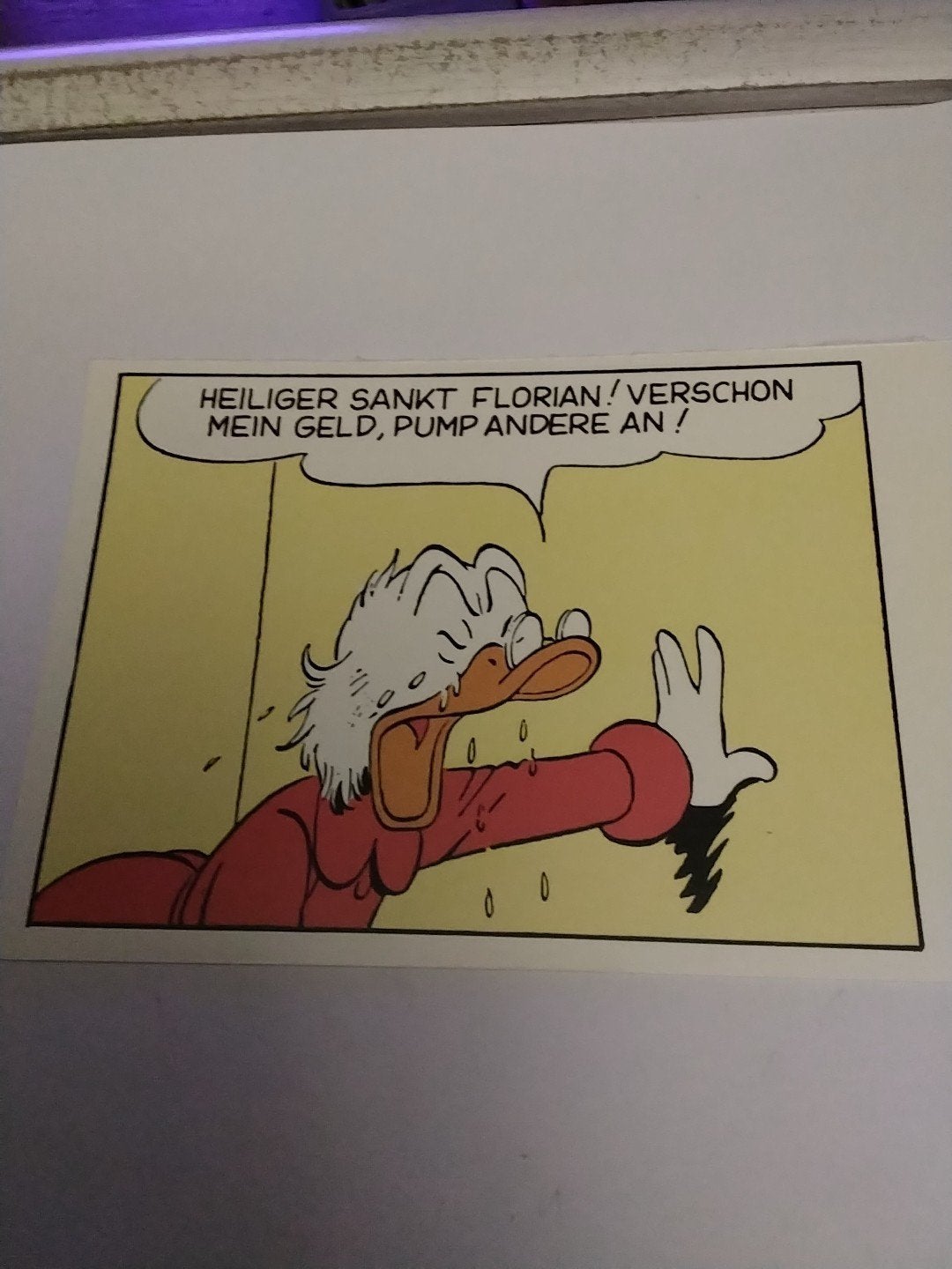 Donald Duck Ansichtkaart - Heiliger Sankt Florian, Ophalen of Verzenden, 1980 tot heden, Ongelopen, Cultuur en Media