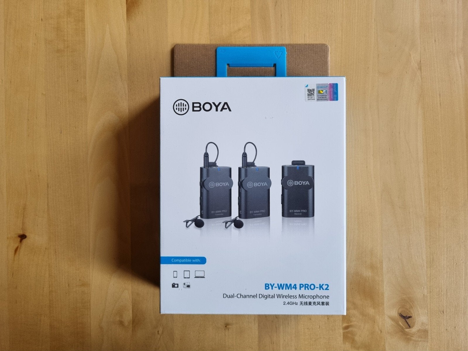 Boya BY-WM4 PRO-K2 draadloze microfoon , lavalier, Muziek en Instrumenten, Microfoons, Ophalen of Verzenden, Nieuw, Zangmicrofoon